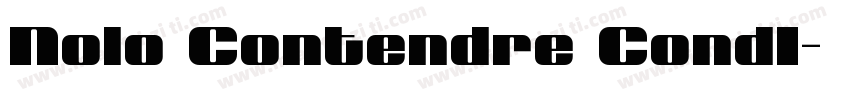 Nolo Contendre CondI字体转换